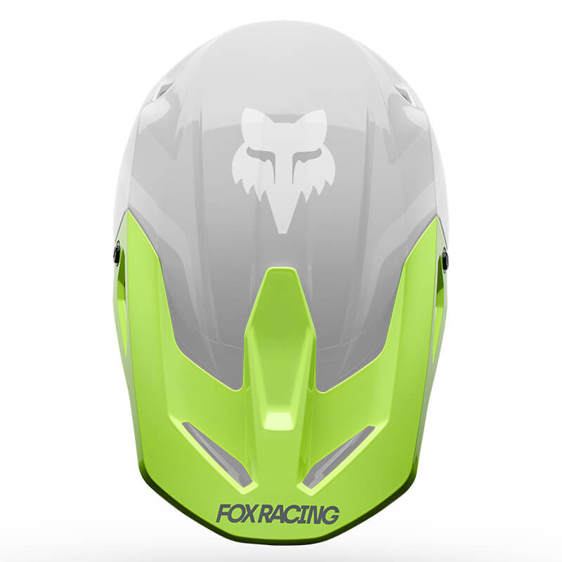 visiere fox racing v1 frame jaune