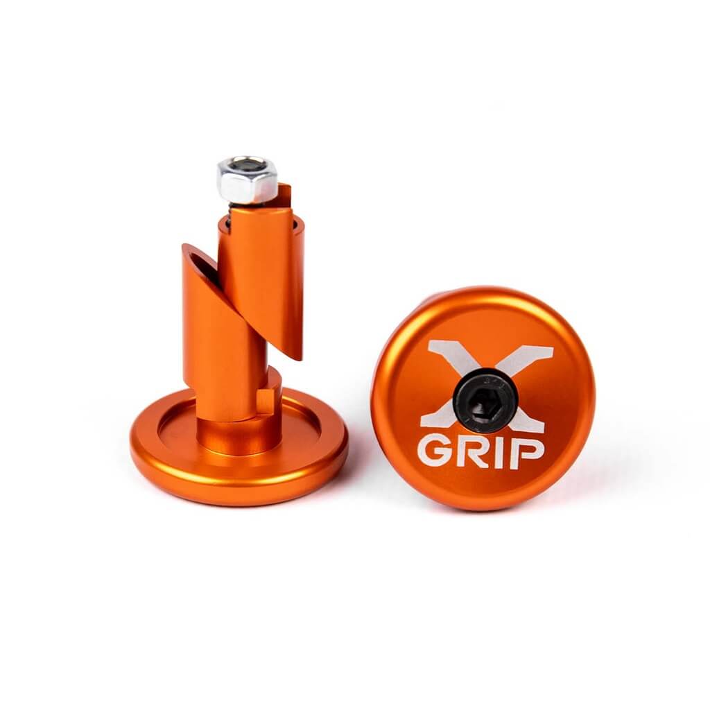 x grip embout guidon orange