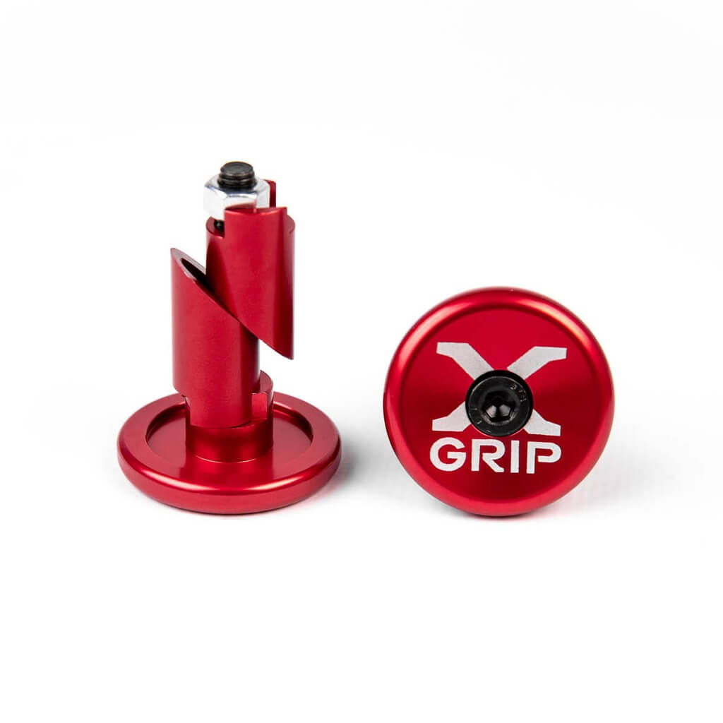 x grip embout guidon rouge