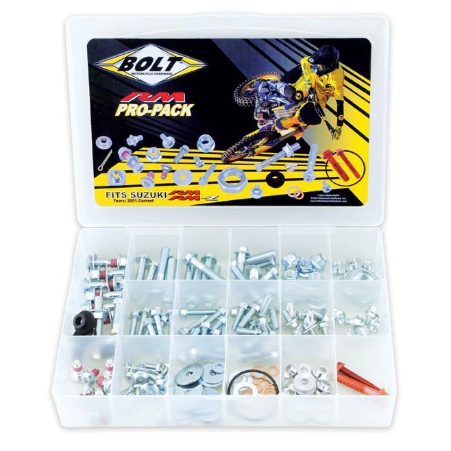 Boîte de Vis Complète BOLT Pro Pack - SUZUKI RM RMZ