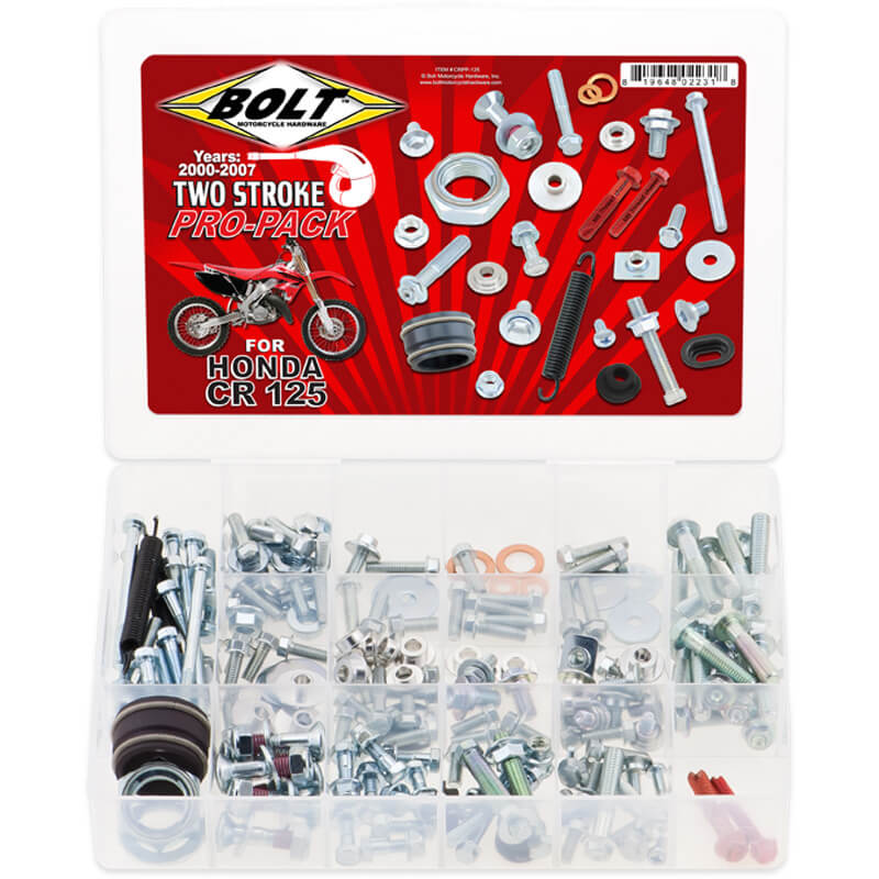 Boîte de Vis Complète BOLT Pro Pack - HONDA 125 CR