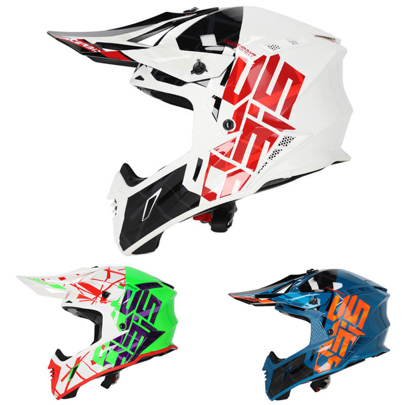 Casque Cross Acerbis X-Track Brillant