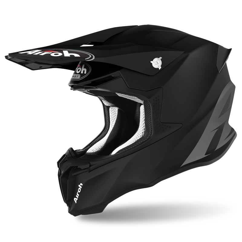 casque de cross noir