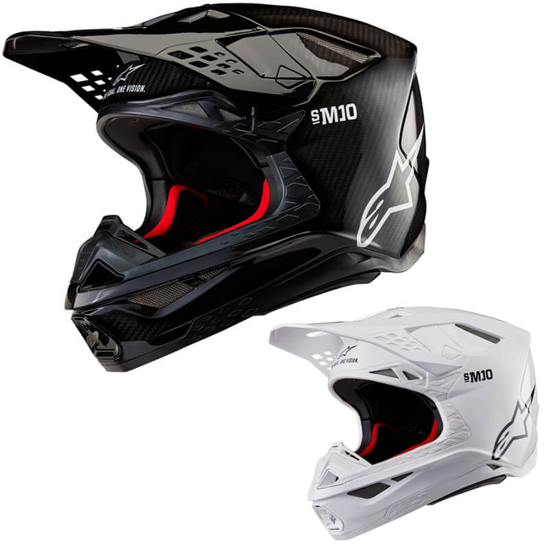Casque Cross Alpinestars Supertech S-M10 Solid Brillant 2025