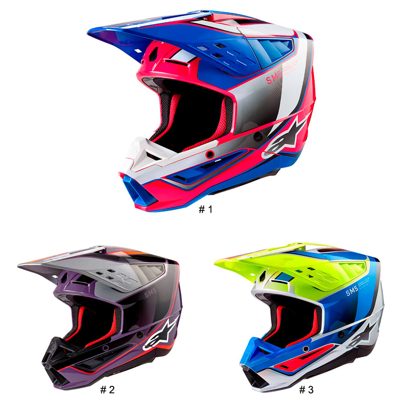 Casque Cross Alpinestars Supertech S-M5 Sail 2025