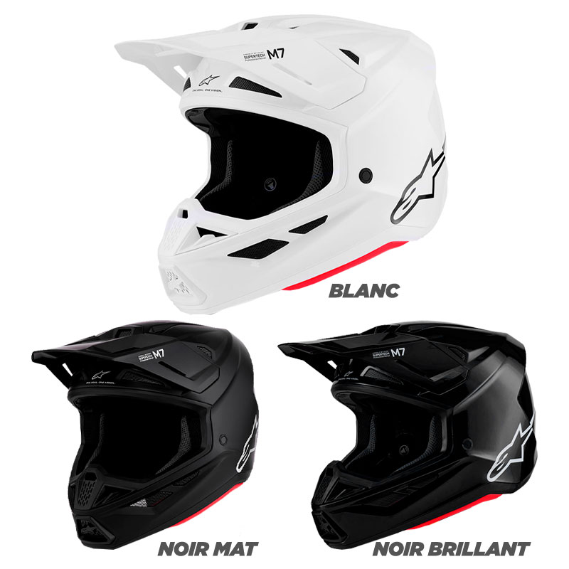 Casque Cross Alpinestars Supertech S-M7 Solid 2027