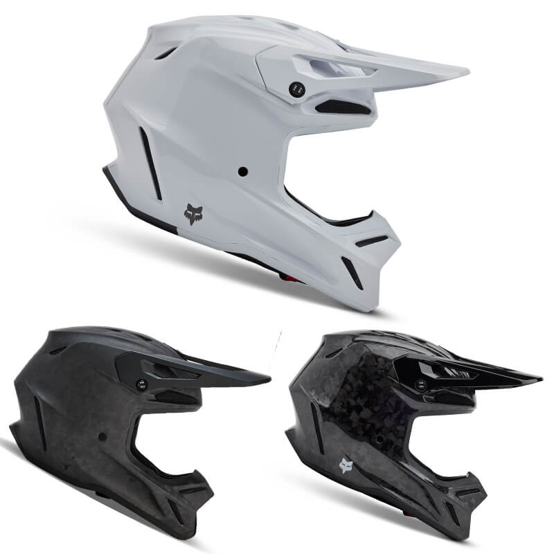 Casque Cross Fox Racing V3 RS Solid Carbon 2026