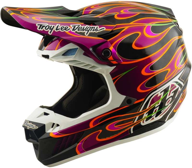Casque Cross Troy Lee Designs SE5 Carbon Torched Violet