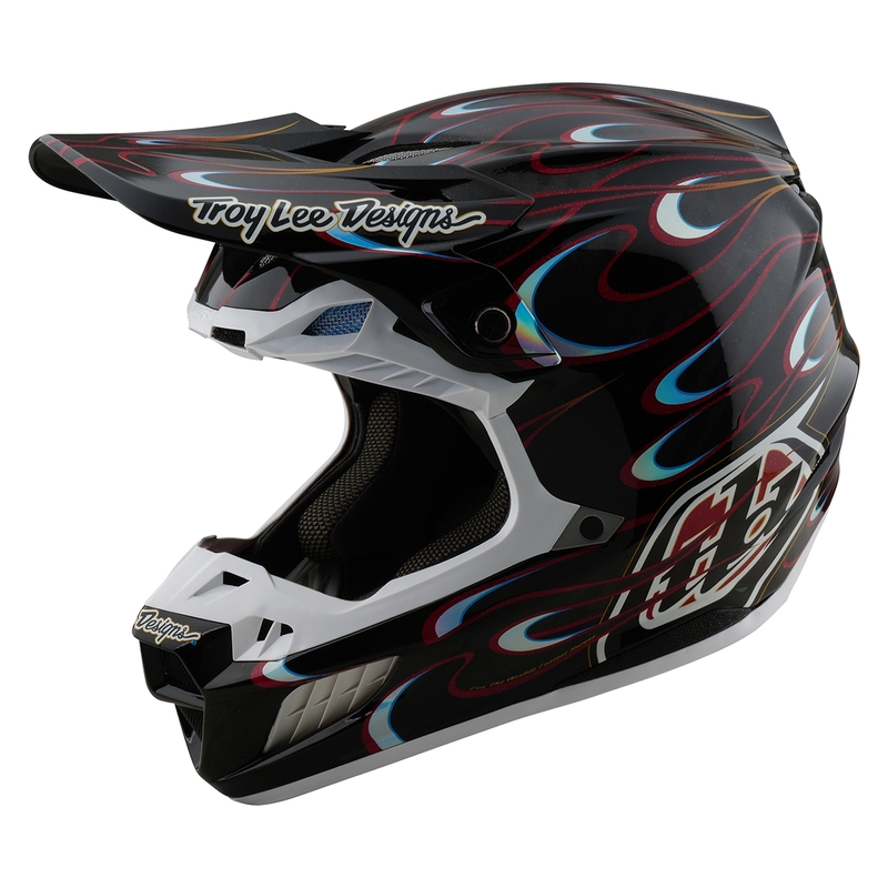Casque Cross Troy Lee Designs SE5 Carbon Torched Noir
