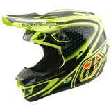 Casque Cross Troy Lee Designs SE5 Polycarbonate Line Jaune