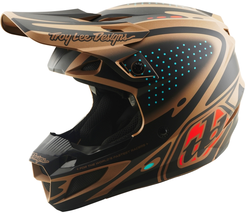 Casque Cross Troy Lee Designs SE5 Polycarbonate Line Marron