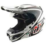 Casque Cross Troy Lee Designs SE5 Polycarbonate Line Blanc