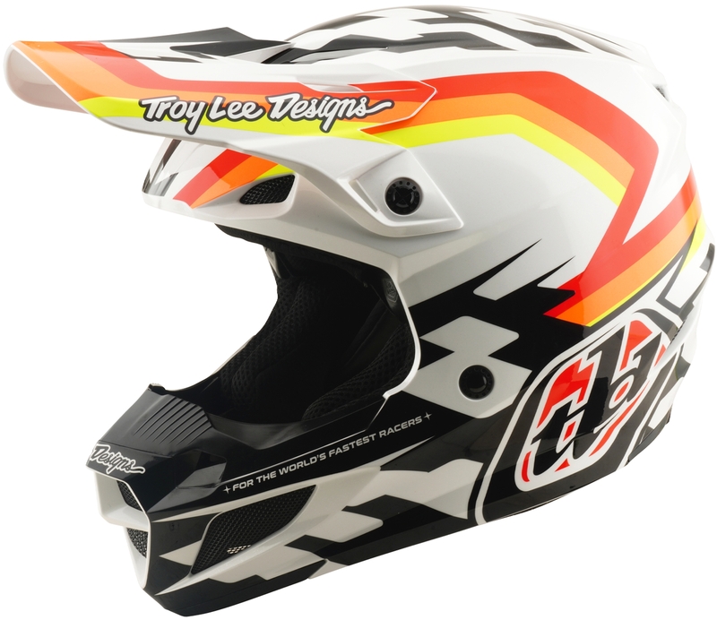 Casque Cross Troy Lee Designs SE5 Polycarbonate Dash Orange