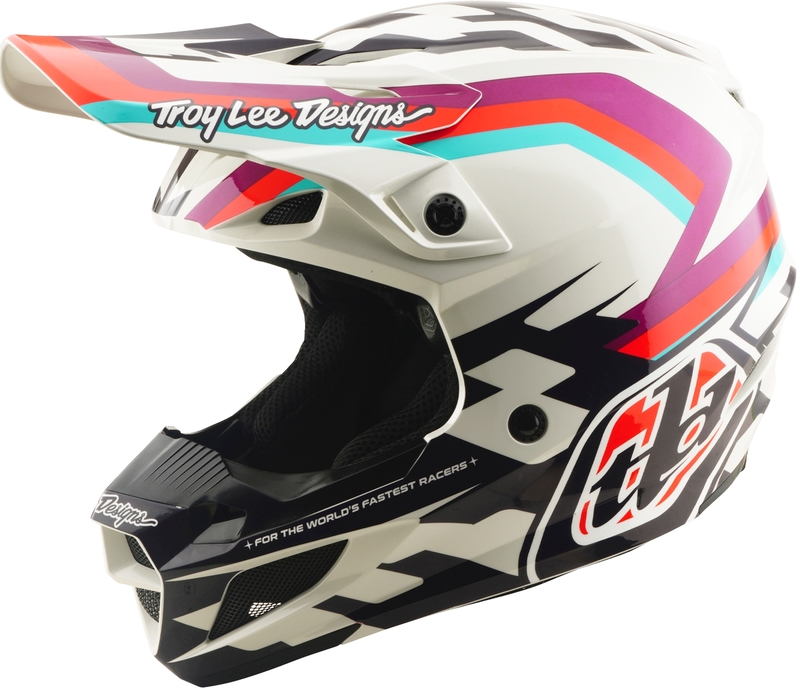 Casque Cross Troy Lee Designs SE5 Polycarbonate Dash Rose