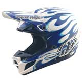 Casque Cross Troy Lee Designs SE5 Composite Torched Bleu