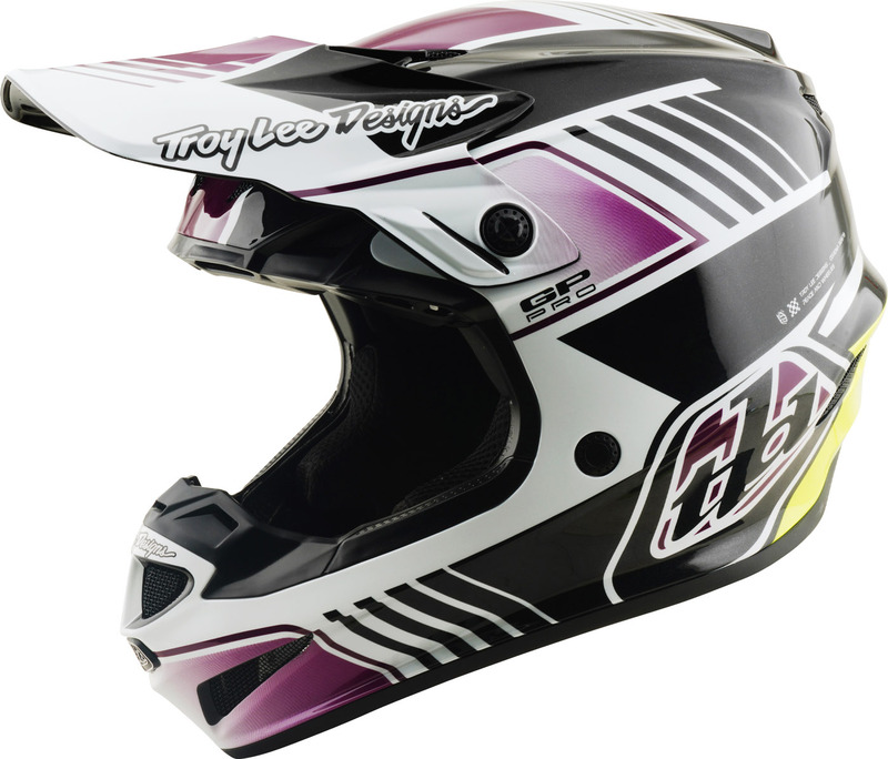 Casque Cross Troy Lee Designs GP Pro Segment Noir/Violet