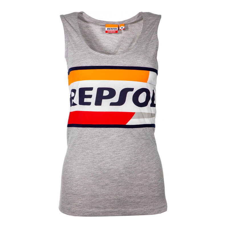 Débardeur Femme Repsol Gris Chiné