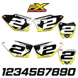 Fonds de Plaques Motocross Perso SUZUKI RM/RMZ Racing Line