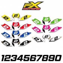 Fonds de Plaques Enduro Perso KTM EXC/EXC-F Racing Line