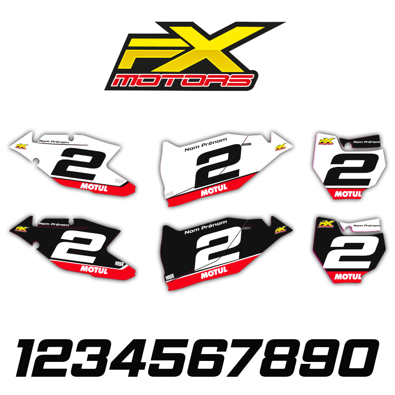 Fonds de Plaques Motocross Perso KTM SX/SXF Motul Line