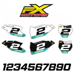 Fonds de Plaques Motocross Perso KTM SX/SXF Motorex Line