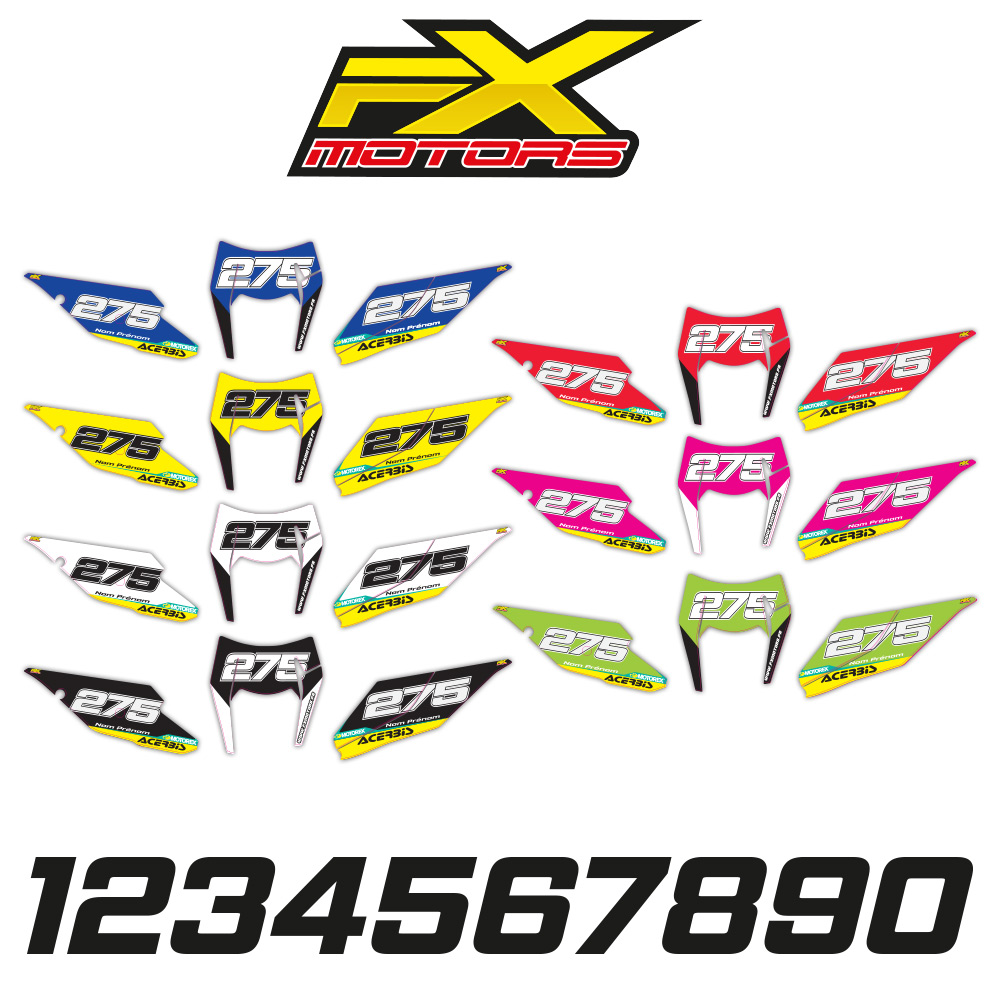 Fonds de Plaques Enduro Perso KTM EXC/EXC-F Factory Line