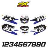 Fonds de Plaques Motocross Perso YAMAHA YZ/YZF Racing Line