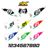 Fonds de Plaques Enduro Perso GASGAS Pure White - FXMOTORS