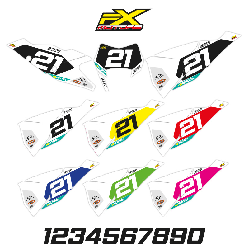 Fonds de Plaques Enduro Perso GASGAS Pure White - FXMOTORS