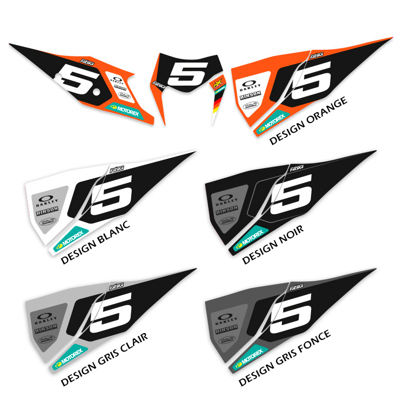 Fonds de Plaques Enduro Perso KTM EXC/EXC-F Pure