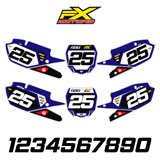 Fonds de Plaques Motocross Perso YAMAHA YZ/YZF Factory Line