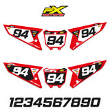 Fonds de Plaques Motocross Perso HONDA CRF Factory Line