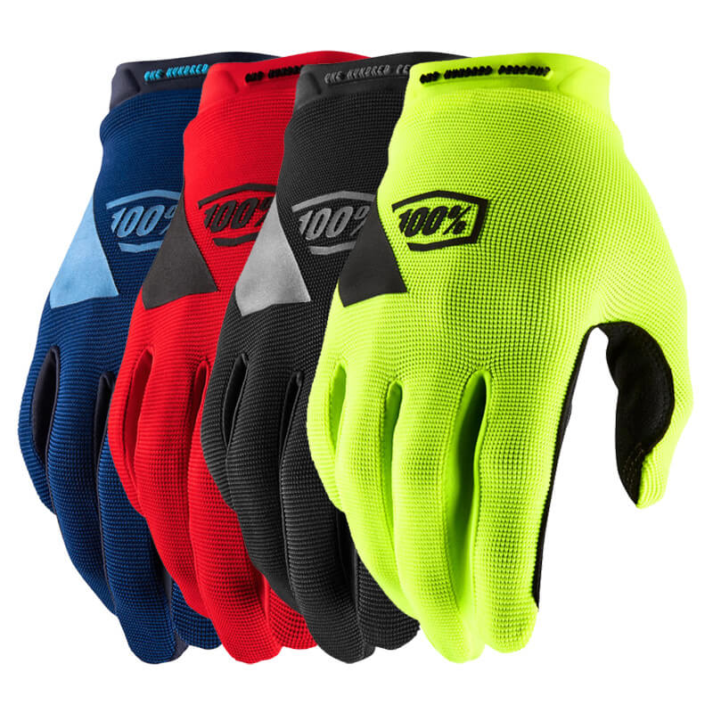 Gants de moto tout terrain 100% : large sélection de gants moto 100% chez