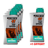 Pack Huile de Boîte MOTOREX Top Speed 4T 15W50 - 4 + 1 GRATUIT