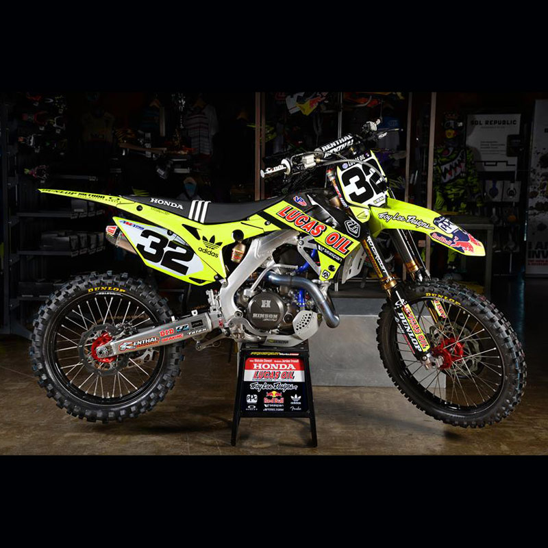 Kit Déco Honda Team TLD Lucas Oil Neon Jaune Fluo - ENJOY ...