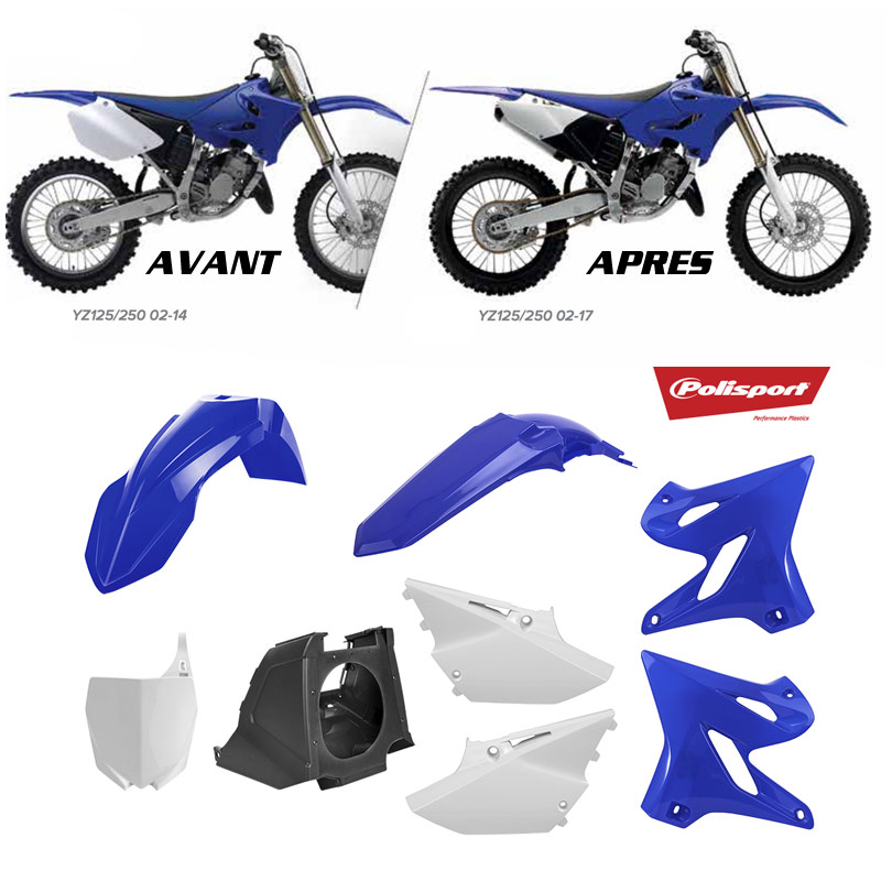 Kit Plastiques Polisport 125/250 YZ Réplica YZ 15-21