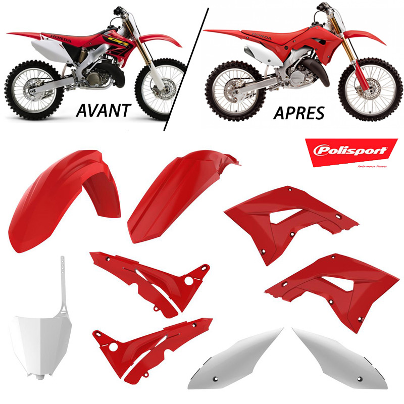 Kit Plastiques Polisport Restylé CRF - HONDA 125/250CR