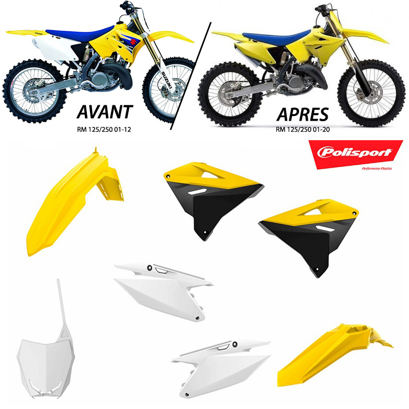 Kit Plastiques Polisport Restylé RMZ - SUZUKI 125/250 RM