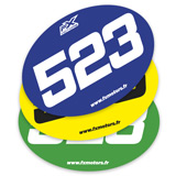 Kit Stickers Numéros de Course Ovale Enduro / Motocross