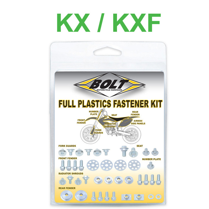 Kit Visserie Complet Plastiques BOLT - KAWASAKI KX/KXF