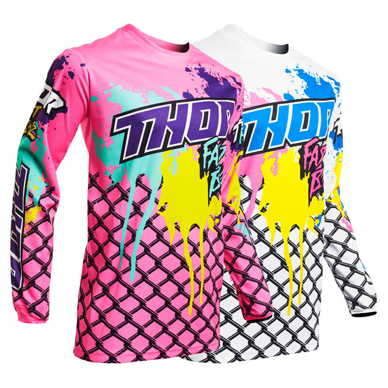 Rose Thor Maillot Cross Enfant Pulse Fast Boyz Taille XL
