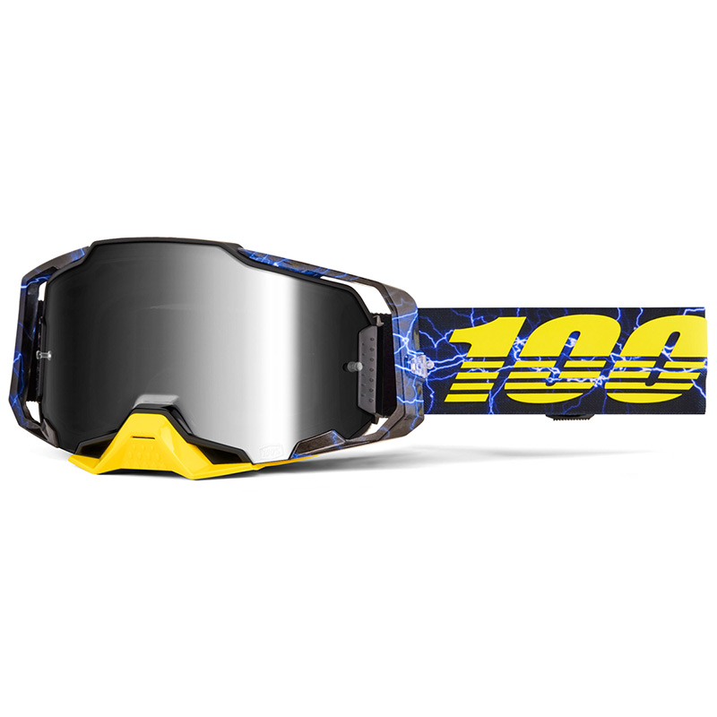 Masque Cross 100% Armega Furious - Ecran Mirror Silver