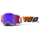 Masque Cross 100% Armega HiPER United - Ecran Mirror Rouge/Bleu