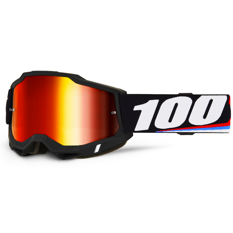 Masque Cross 100% Accuri 2 Magnus - Ecran Miroir Rouge