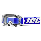Masque Cross 100% Armatic Enduro Bleu - Ecran Clair