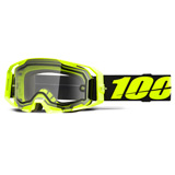 Masque Cross 100% Armatic Enduro Jaune Fluo - Ecran Clair