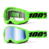 Masque Cross 100% Strata 2 Vert