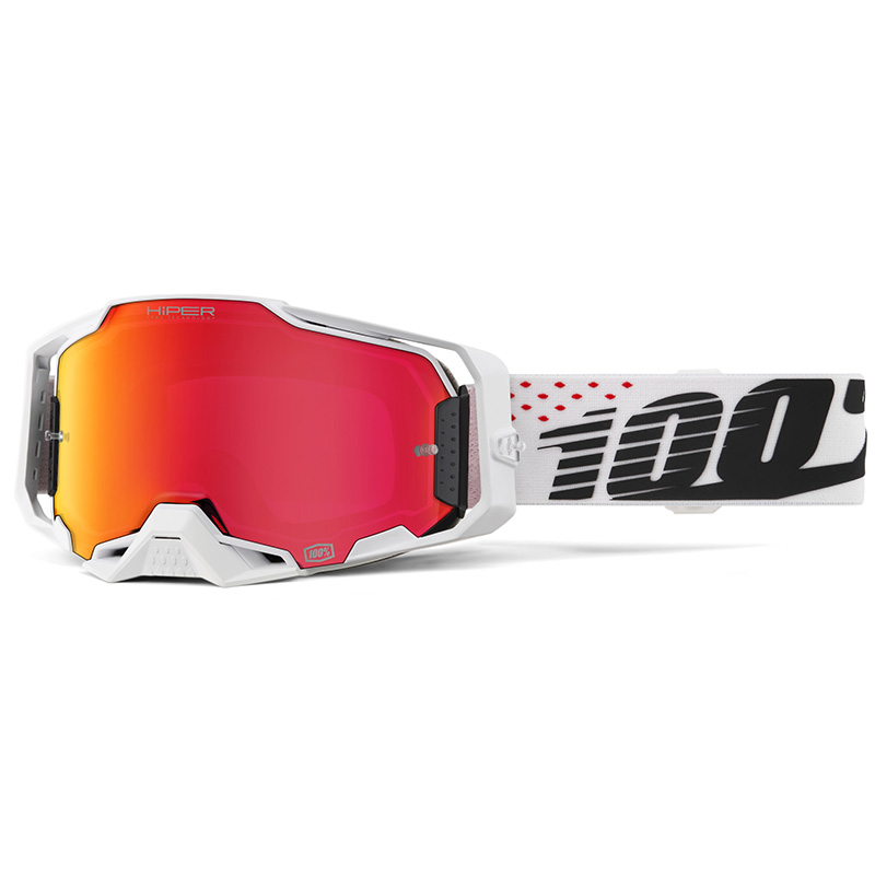 Masque Cross 100% Armega HiPER Invicta - Ecran Miroir Rouge