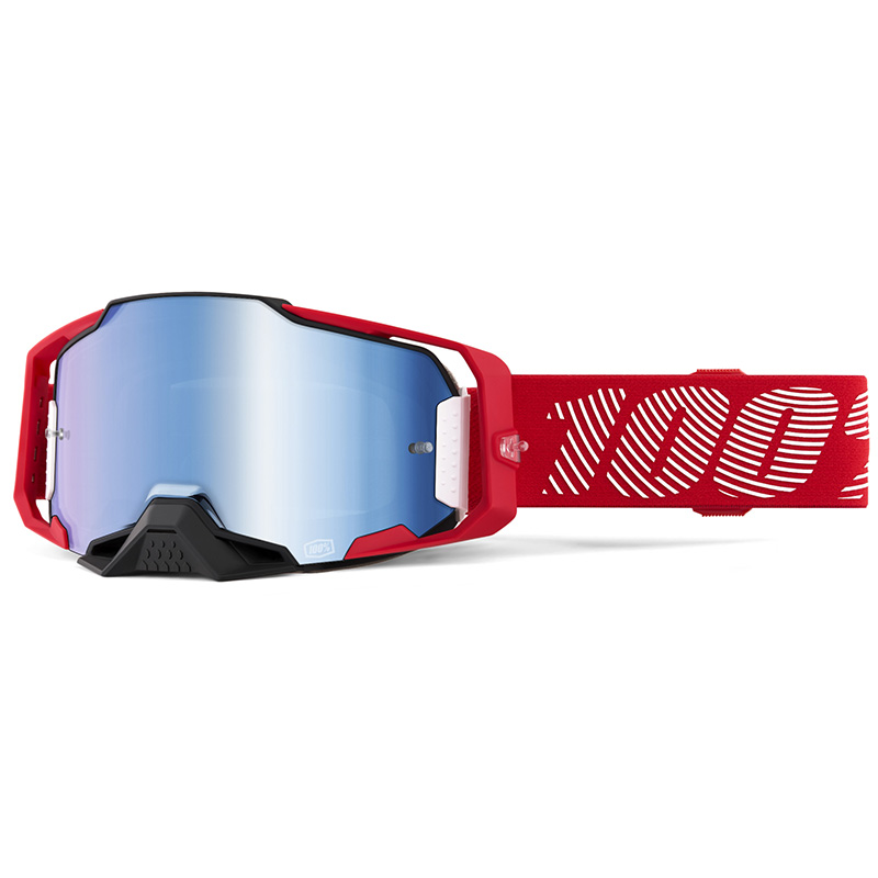 Masque Cross 100% Armega M1 - Ecran Miroir Bleu