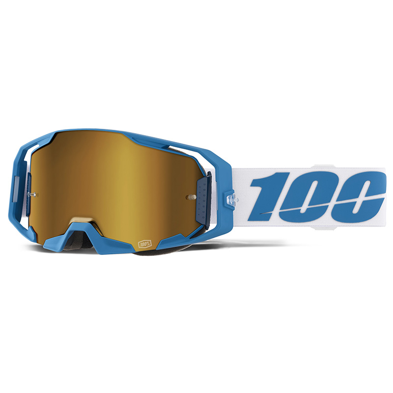 Masque Cross 100% Armatic Tuckwell - Ecran Miroir Or
